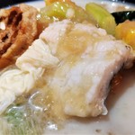 自然派中華 クイジン - 鱧と手繰りゆばのゆず胡椒あん掛け 豆乳湯麺　鱧と手繰りゆば　