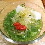 自然派中華 クイジン - ランチ共通　冬瓜､真桑瓜､素麺南瓜のオクラの冷製ソース