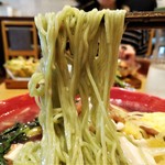 自然派中華 クイジン - 南高梅と赤紫蘇､手操り湯葉､蒸し鶏の冷製スープ麺　翡翠麺リフト