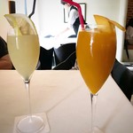 マッシモ・マリアーニ - グレープフルーツジュースとマンゴージュース