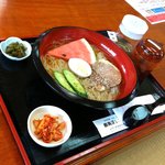 厳美渓レストハウス - 盛岡冷麺大盛り