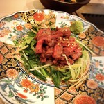 津田沼 焼肉寿司 - 和牛塩ユッケ