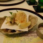 四季亭 - てんぷら　アユのシソ巻き