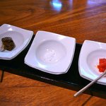 茅乃舎 - 赤柚子胡椒・天草で取れた塩・生七味＠2011/8