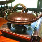 茅乃舎 - 十穀鍋が火にかけられる＠2011/8