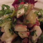 トラットリア シチリアーナ・ドンチッチョ - 真蛸とブロッコリー、レタスのサラダＵＰ