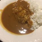 花でん - カレーは昭和感漂う薄めの色のルー