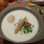 RAMEN FACTORY TORISETSU - 鶏白湯ラーメン　味玉入り