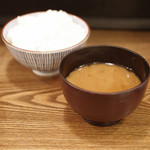富士喜 - ご飯と味噌汁