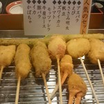 酉や 喜兵衛 - 人気の串揚げ10本盛り。