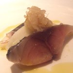 リストランテ G - ごま鯖とまくわ瓜　貝塚産葱の薬味を添えて