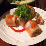 En Okonomi Dining - 1808_En Okonomi Dining-お好み焼きダイニング 圓-_Spicy Salmon Role@48,000Rp(スパイシーサーモンロール)