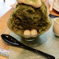 ガーデンキッチン かるめら - 思わず微笑んでしまう抹茶かき氷