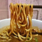 自然派中華 クイジン - 牛筋と豚肉のジャージャーつけ麺　麺リフト
