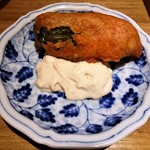 自然派中華 クイジン - ランチ共通　肉詰めピーマンのトマトフリット 豆腐ソース