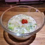 自然派中華 クイジン - ランチ共通　カリフラワーと貝柱の冷製茶碗蒸し ブロッコリーあんかけ