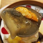 中国菜 火ノ鳥 - 海鮮と野菜の冬瓜包み蒸し　鮑と雲丹リフト