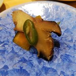 中国菜 火ノ鳥 - 前菜八種　栄螺と鈴なり南瓜の発酵唐辛子和え