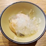 中国菜 火ノ鳥 - 甜品　桃と微発泡の凍頂烏龍茶ゼリー