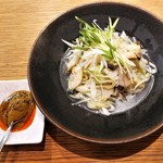 中国菜 火ノ鳥 - 鮑の冷麺 肝辣油添え