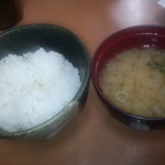 天ぷら徳家 - ご飯に味噌汁も食べ放題　【　２０１１年８月　