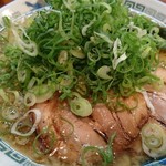 中華蕎麦 春馬 - いつもの朝ラーセット(普)ご飯半分+九条ネギTP100円✌️