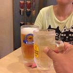 お家のごはん かれん - H.30.7.4.昼 ハイボール 400円税込 vs 生ビール 380円税込