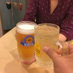 お家のごはん かれん - H.30.7.7.昼 ハイボール 400円税込 vs 生ビール 380円税込 de 乾杯♪