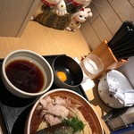 麺屋一燈 - 2018.8 月曜日限定「昆布水と鶏出汁ジュレの煮びたしつけ麺(2)醤油Ver.」