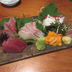 「生ウニ入り3点盛り」(￥980)