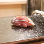 鮨 なんば - 鯖　　　　　38℃/20℃
