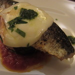 ICARO miyamoto - イワシのコンフィ　賀茂茄子・スカモルツァチーズのせＵＰ