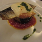 ICARO miyamoto - イワシのコンフィ　賀茂茄子・スカモルツァチーズ