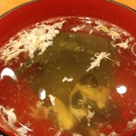 和ガリコ - このスープは個人的に好きになった。自分でとるのには苦労するけど(^^;