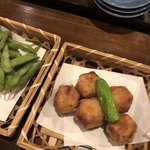 Robatayaki Nagonago - 枝豆と里芋唐揚げ