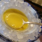 横浜うかい亭 - とうもろこしの冷製スープ、リフトアップ。