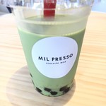 MIL PRESSO - 抹茶のタピオカドリンク