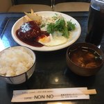 NONNO - ハンバーグライスセット コーヒー付き 1100円