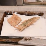 銀座 天一 - トウモロコシ オクラ