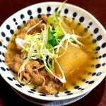 心 - 黒毛和牛の牛すじ大根￥590　2018.7.25