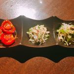 炭火焼肉 ふちおか - 前菜3種