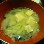 くじらのお宿 一乃谷 - お味噌汁