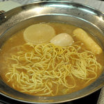 おでん専門店 べんがらや - 〆は黄麺