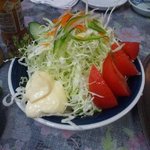 焼肉　松寿苑 - 生野菜サラダ（\450）