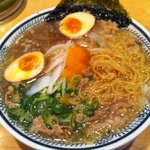 丸源ラーメン - 肉そば煮卵入り♪