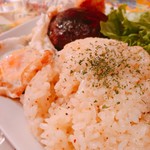 Okinawa Izakaya Paradaisu - 今日のまかない飯は
      ロコモコ〜ガーリックライスver.〜
