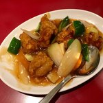 中華菜館 紅宝石 - 酢豚(ハーフ) ¥400+税