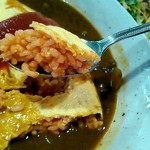 レストラン梢 - カレーがかかっていないところをパクリ