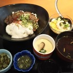 和食さと - 夏限定：ねぎ塩牛タンとろろ丼御膳