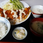 ふじ屋 - チキン甘酢あんかけ定食